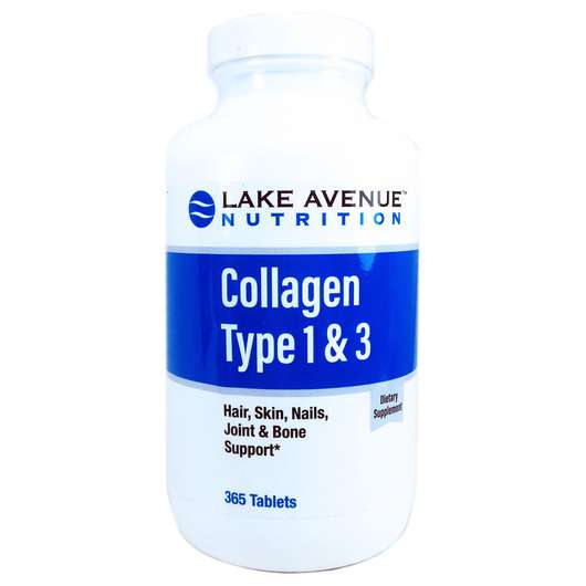 Collagen Type 1 & 3, Колаген 1000 мг, 365 таблеток