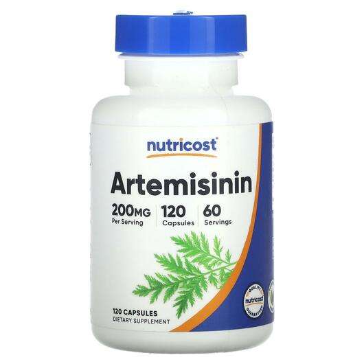 Основне фото товара Nutricost, Artemisinin 200 mg, Артемізинин, 120 капсул