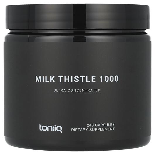 Основное фото товара Toniiq, Расторопша, Milk Thistle 1000, 240 капсул