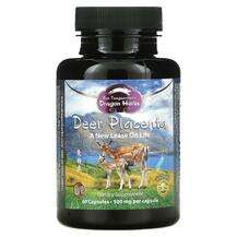 Dragon Herbs, Травяные добавки, Deer Placenta 500 mg, 60 капсул