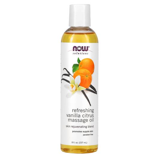 Основне фото товара Solutions Refreshing Vanilla Citrus Massage Oil, Шавлія, 237 мл