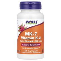 Вітамін K2 MK-7 Vitamin K-2 300 mcg NOW Foods