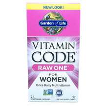 Garden of Life, Vitamin Code RAW One for Women, 75 Veggie Caps