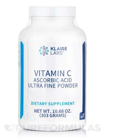 Основне фото товара Klaire Labs SFI, Vitamin C Powder, Вітамін C, 250 г
