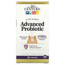 21st Century, Пробиотики, Advanced Probiotic Ultra Potency, 60...