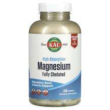 KAL, Магний, Magnesium Fully Chelated, 270 таблеток