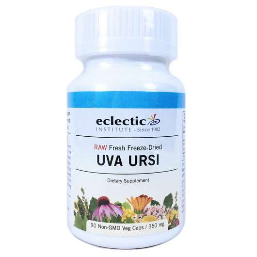 Основне фото товара Eclectic Herb, Uva Ursi 350 mg, Ува урсі 350 мг, 90 капсул