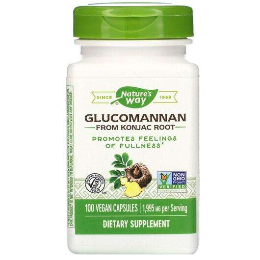 Glucomannan, Глюкоманнан з кореня Конжак 665 мг, 100 капсул