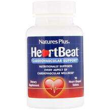 Natures Plus, Поддержка сосудистой, HeartBeat, 90 таблеток