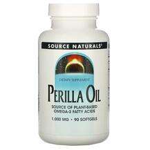 Source Naturals, Масло Перилла 1000 мг, Perilla Oil 1000 mg 90...