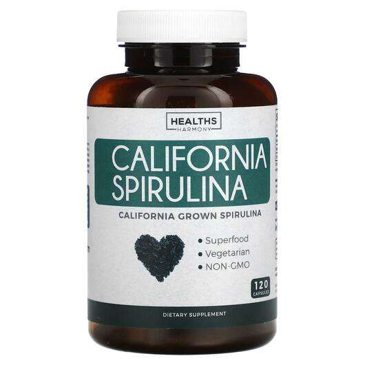 Основне фото товара Healths Harmony, California Spirulina, Спіруліна, 120 капсул
