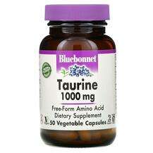 Bluebonnet, Taurine 1000 mg, 50 Vegetable Capsules