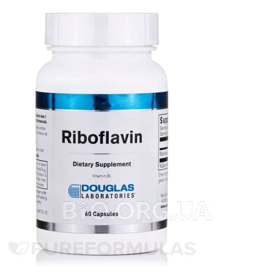 Riboflavin B2, Вітамін В2 Рибофлавін, 60 капсул