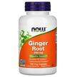 Фото товара Now, Корень Имбиря 550 мг, Ginger Root 550 mg, 100 капсул