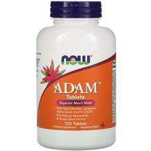 Now, Витамины для мужчин, ADAM Tablets Men's, 120 таблеток