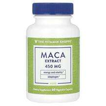 The Vitamin Shoppe, Maca Extract 450 mg, Мака, 60 капсул