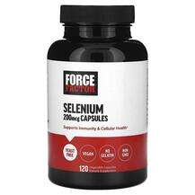 Force Factor, Селен, Selenium 200 mcg, 120 капсул