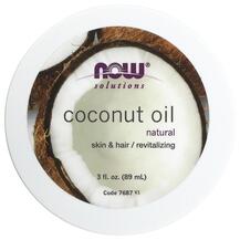 Кокосова олія Solutions Coconut Oil Natura NOW Foods