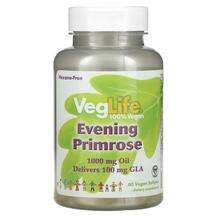 VegLife, Evening Primrose, Олія примули вечірньої, 60 Vegan ка...