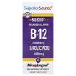 Фото товара Цианокобаламин B12, Cyanocobalamin B-12 & Folic Acid, 60 табл
