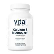 Vital Nutrients, Кальций Магний, Calcium/Magnesium Citrate/Mal...