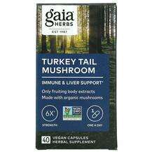 Gaia Herbs, Turkey Tail Mushroom, Гриб Хвіст Індички 400 мг, 4...