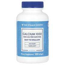 The Vitamin Shoppe, Calcium 1000 1000 mg, Кальцій, 100 капсул