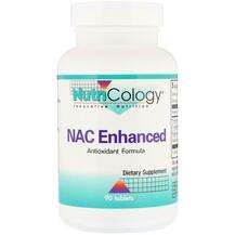 Nutricology, NAC Enhanced, NAC N-Ацетил-L-Цистеїн, 90 таблеток