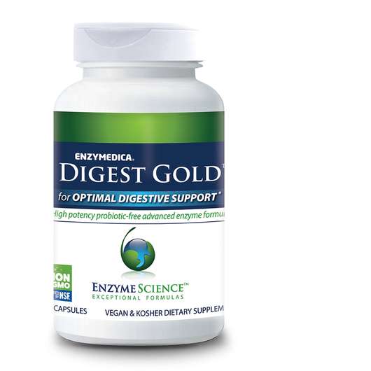 Digest Gold, Травні Ферменти, 90 капсул