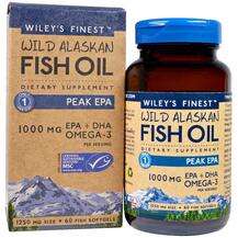 Wiley's Finest, Wild Alaskan Fish Oil Peak EPA 1250 mg, 60 Fis...