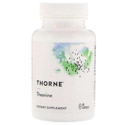 Основне фото товара Thorne, Theanine 90, L-Теанін, 90 капсул