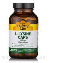 L-Lysine 500 mg with B-6 L-Лизин Country Life