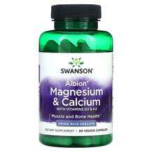 Swanson, Albion Magnesium & Calcium with Vitamins D3 &...