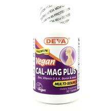 Deva, Vegan Cal-Mag Plus, Веганський Кальций Магний, 90 таблеток
