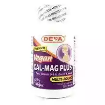 Deva, Vegan Cal-Mag Plus, Веганський Кальций Магний, 90 таблеток