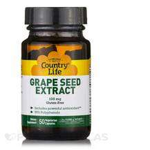 Country Life, Grape Seed Extract 100 mg, Екстракт виноградних ...