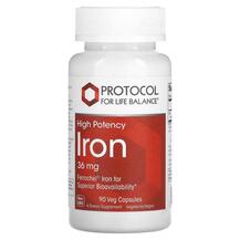 Iron 36 mg Железо Protocol for Life Balance