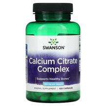 Swanson, Кальций, Calcium Citrate Complex 250 mg, 100 капсул