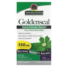 Жовтокорінь Goldenseal Root 550 mg Nature's Answer Жовтокорінь Goldenseal Root 550 mg Nature's Answer
