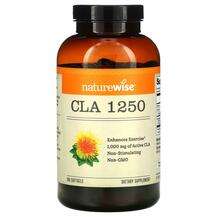 Naturewise, CLA 1250 1000 mg, Лінолева кислота, 180 капсул