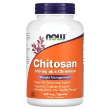 Chitosan 500 mg Хитозан 500 мг NOW 240 капсул