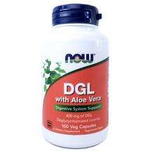 Now, DGL with Aloe Vera 400 mg, 100 Veg Capsules