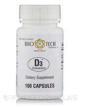 Tech Pharmacal, D3 1000 IU, Вітамін D3, 100 капсул