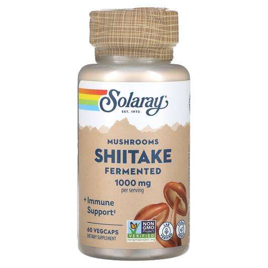 Основное фото товара Solaray, Грибы Шиитаке, Fermented Shiitake Mushrooms 500 mg, 6...