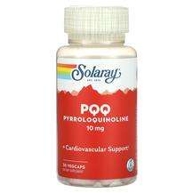Solaray, PQQ Pyrroloquinoline 10 mg, Пірролохінолінхінон, 30 к...