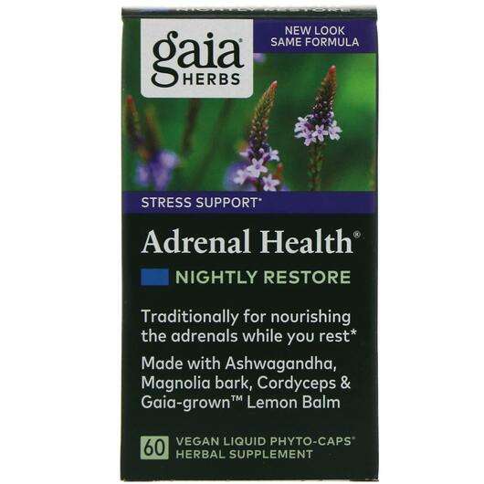 Adrenal Health Nightly Restore, Підтримка наднирників, 60 капсул