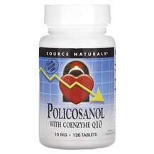 Source Naturals, Policosanol with Coenzyme Q10 10 mg 120, Полі...