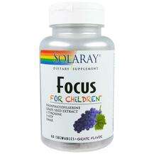 Solaray, Focus For Children Grape Flavor, вітаміни для активни...