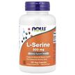 Фото товару NOW Foods, L-Serine 500 mg, L-Серин, 120 капсул