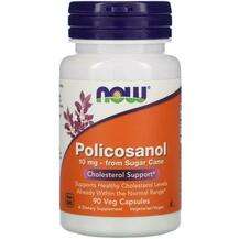 Now, Поликозанол 10 мг, Policosanol 10 mg, 90 капсул